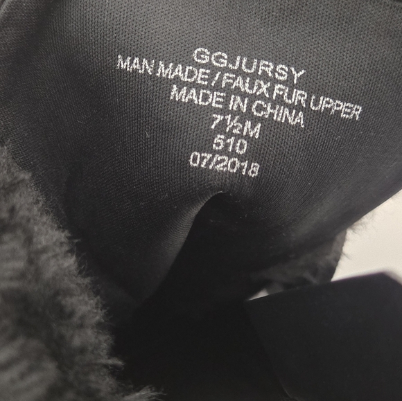 G By Guess Black Lace Up And Zip Stacked Heel Boots Studded Size 7.5 M - Picture 16 of 16